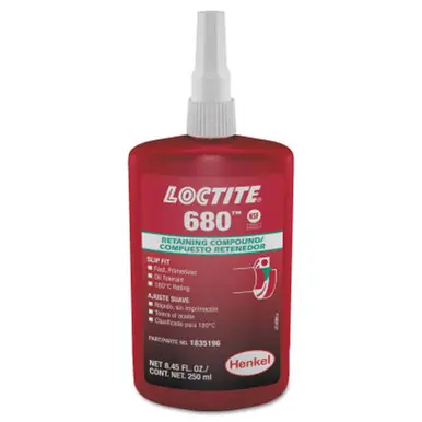 LOCTITE 1835196 680 Retaining Compound, 250ml Bottle, Green, 4,000psi
