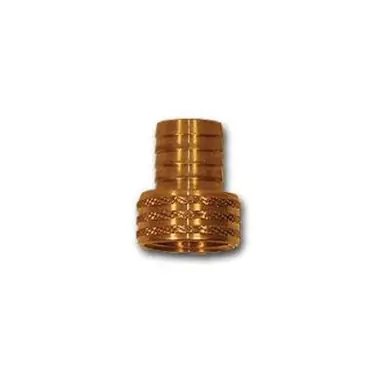 Midland Industries 29FGH-612 - Short Shank Swivel Adapter w/ Knurled Nut, 3/8" Garden Hose Barbed x