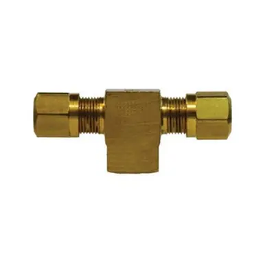 Midland Industries 38146 - Branch Tee, 5/8" Tube OD x 5/8" Tube OD x 1/4" FIP, Brass