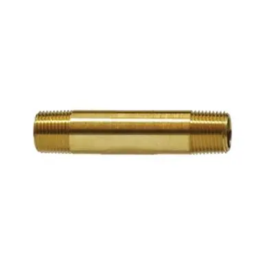 Midland Industries 28148 - Long Nipple, 3/8" NPT(M) x 3/8" NPT(M), 1-1/2", Brass