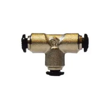 Midland Industries 20614N - Union Tee, 12mm Push-In x 12mm Push-In x 12mm Push-In, Brass,