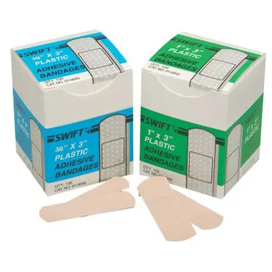 Honeywell 012315 Adhesive Bandages, 3 in x 1 in, Fabric