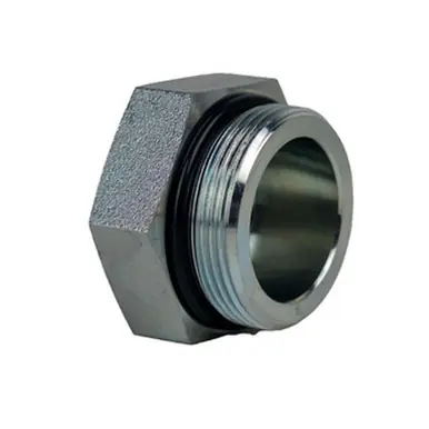 Midland Industries 6408O24S - Solid Hex Head Plug, 1-7/8" Male ORB, Steel