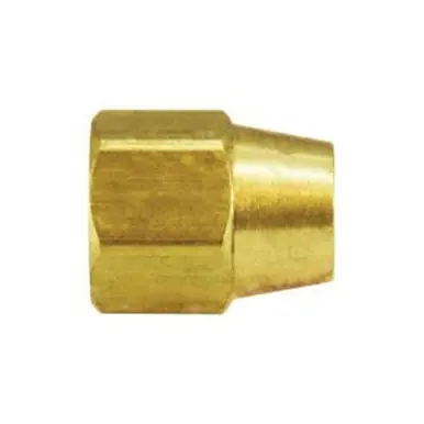 Midland Industries 24005 - Long Hex Nut, 3/8" Compression, Brass