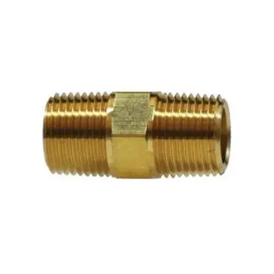Midland Industries 28214 - Long Nipple, 1/2" NPT(M) x 1/2" NPT(M), 1.81" Brass