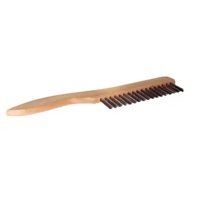 WEILER 44101 Shoe Handle Scratch Brushes, 10", 1X17 Rows, SS Wire, 1 1/16" Trim (12pk)