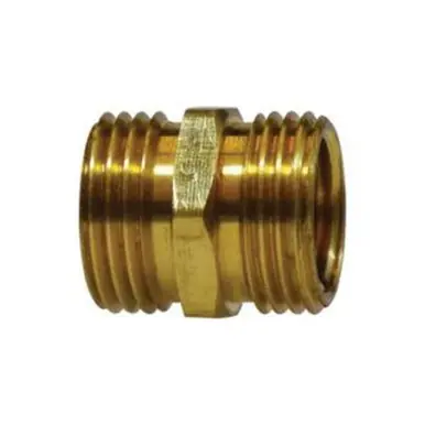 Midland Industries LF86GHT - Rigid Adapter, 3/4" MGH x 3/4" MGH, Brass