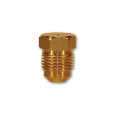 Midland Industries 39-6 - Plug, 3/8" 45° Flared, Brass
