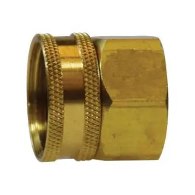 Midland Industries 707401-1208 - Swivel Adapter, 3/4" FGH x 1/2" NPT(F)F, Brass