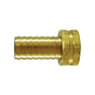 Midland Industries 30567 - Long Shank Hex Adapter, 3/4" Garden Hose Barbed x 3/4" FNPSM, Brass
