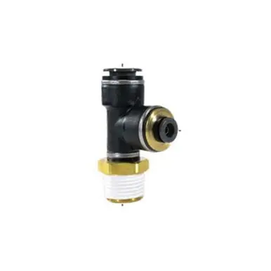 Midland Industries 271PPSCDOT-84D -Champion Brass Reducing Male Run Tee, 1/2" Push-to-Connect x 1/2"