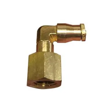 Midland Industries 700404S - Swivel Elbow, 1/4" Push" Tube x 1/4" FPT, Brass