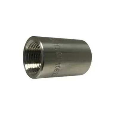 Midland Industries 62417B1 - Barstock Coupling, 1-1/2" FPT x 1-1/2" FPT, Stainless Steel, 1000 lb