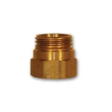 Midland Industries HE61N-8 - Hose End Spring Guard Nut, 1/2" Hose Barbed, Brass
