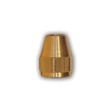 Midland Industries 21110X8 - Hex Short Rod Nut, 1/2" SAE 45° Flare, Brass