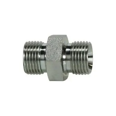 Midland Industries 74202424 - Hex Nipple, 1-1/2" Male BSPP x 1-1/2" Male BSPP, Steel