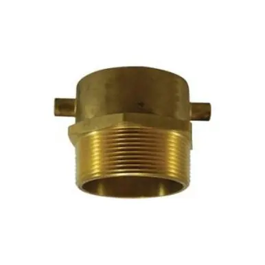 Midland Industries 444111 - Fire Hose Swivel Adapter w/ Lug, 2-1/2" FNST x 2" NPT(M), Brass