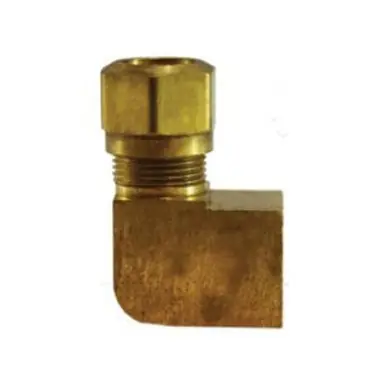 Midland Industries 38114 - 90° Elbow, 1/4" Tube OD x 1/4" NPT(F)F, Brass