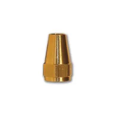 Midland Industries 41L-10 - Hex Long Rod Nut, 5/8" SAE 45° Flare, Brass
