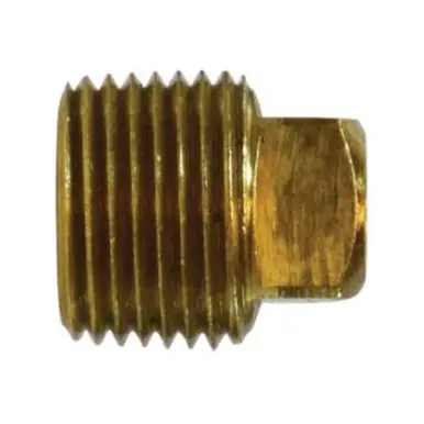 Midland Industries 28088 - Barstock Square Head Plug, 3/4" NPT(F), 1.09", Brass