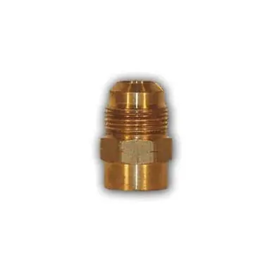 Midland Industries 601-108 - Adapter, 5/8" Female Flared x 1/2" Male Flare, Brass