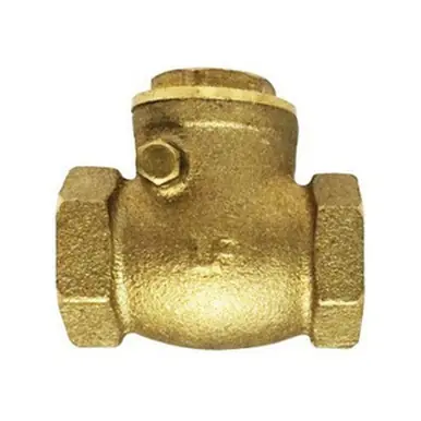 Midland Industries 940356LF - Swing Check Valve, 1-1/2" Nominal, FIP x FIP, Brass Body, Import