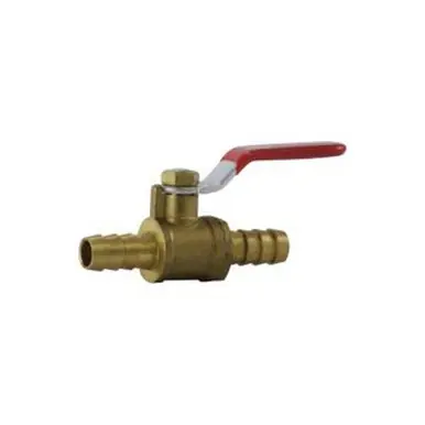 Midland Industries 944134LF - Mini Ball Valve, 3/8" Nominal, Hose Barbed x Hose Barbed, 200 psi WOG
