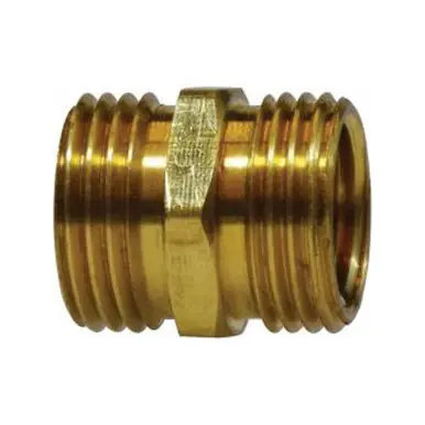 Midland Industries 707486-1212 - Rigid Adapter, 3/4" MGH x 3/4" MGH, Brass