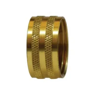 Midland Industries GHNK - Knurled Nut, 3/4" FGH, Brass