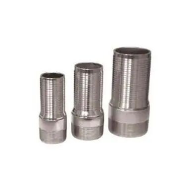 Midland Industries CNL-250CR-SP - Crimplok Combination Long Nipple, 2-1/2" Hose Barbed x 2-1/2" MIP,