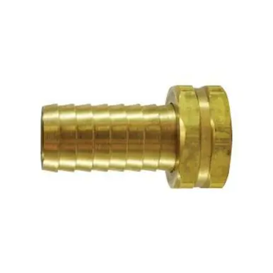 Midland Industries 30568 - Long Shank Hex Adapter, 1" Garden Hose Barbed x 1" FNPSM, Brass