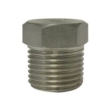 Midland Industries 63639B1 - Barstock Hex Head Plug, 2-1/2" MPT, Stainless Steel, 1000/3000 lb