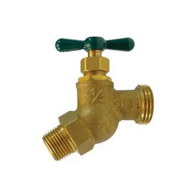 Midland Industries 942110LF - Heavy-Duty Hose Bibb No Kink Valve, 1/2 x 3/4" Nominal, MIP x MHT