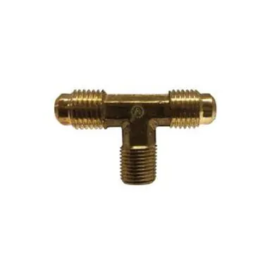 Midland Industries 704045-0606 - Branch Tee, 3/8" 45° Flared x 3/8" 45° Flared x 3/8" MIP, Brass