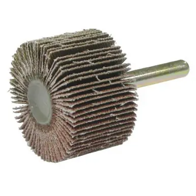 WEILER 52010 Tiger Mounted Flap Wheels, 1 1/2", 80 Grit, 25000RPM