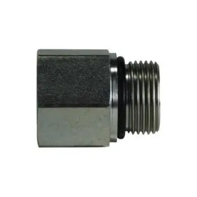 Midland Industries 704266 - Straight Adapter, 3/8" NPT(F) x 3/8" Male BSPP, Steel