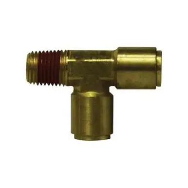 Midland Industries 710606 - Run Tee, 3/8" Tube OD x 3/8" MIP x 3/8" Tube OD, Brass