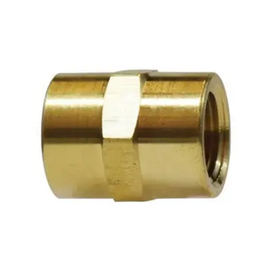 Midland Industries 28057 - Coupling, 1/16" NPTF x 1/16" NPTF, 3/4" Brass
