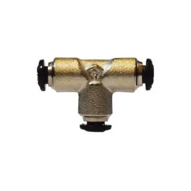 Midland Industries 20612N - Union Tee, 8mm Push-In x 8mm Push-In x 8mm Push-In, Brass,