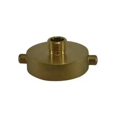 Midland Industries 444004 - Fire Hose Hydrant Adapter, 2-1/2" NST x 1-1/2" NPSH, Brass