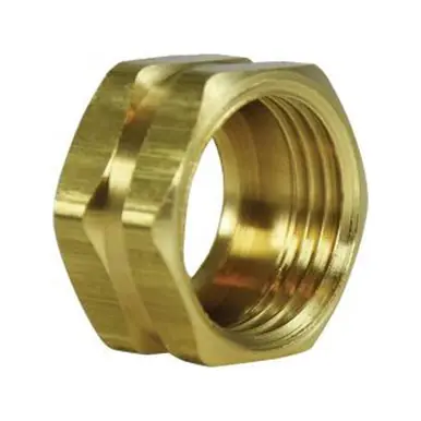 Midland Industries 707406-12 - Cut Hex Nut, 3/4" FGH, Brass