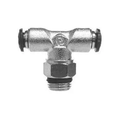 Midland Industries 20112N - Swivel Branch Tee, 1/2" Push" Tube x 1/4" NPT(M) Global x 1/2" Push"