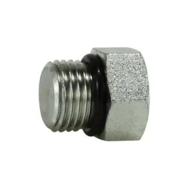 Midland Industries 6408O14 - Hex Head Plug, 1-3/16" Male ORB, Steel