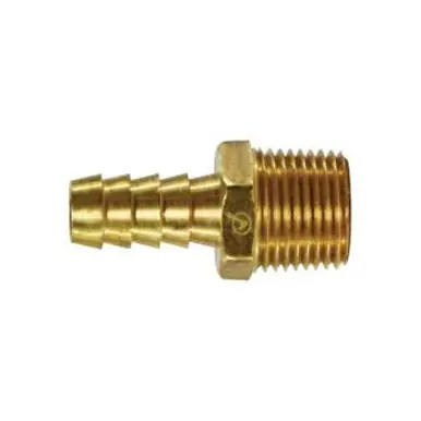 Midland Industries 32954LF - Rigid Adapter, 1/4" Hose Barbed x 3/4" MIP, Brass