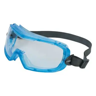 Honeywell S3541X Entity Goggles, Translucent Blue Frame, Clear Lens, Uvextra Antifog Coating