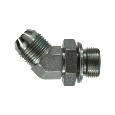 Midland Industries 780216 - 45° Elbow, 1" MJIC x 1" Male BSPP, Steel