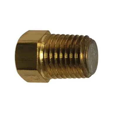 Midland Industries 10610 - Fusible Pipe Plug, 3/8" SAE 45° Flared, Brass