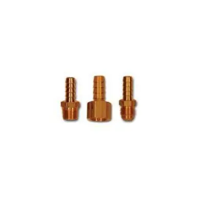 Midland Industries LF29S-6 - Splicer, 3/8" Hose Barbed x 3/8" Hose Barbed, Brass