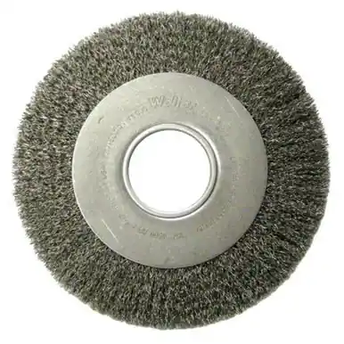 WEILER 06100 Medium-Face Crimped Wire Wheel 8" x 1" W .0104" Steel Wire 4000RPM