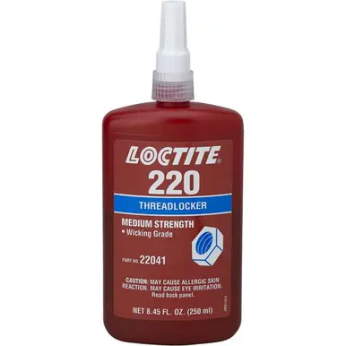 LOCTITE 231424 250ml Threadlocker 220 Medium Strength/Wicking
